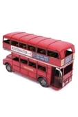 Dekoratif Metal Londra Şehir Otobüsü 32 cm thumbnail 10