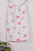 Pembe Yıldız 95*120 Müslin Bebek Battaniyesi - 3