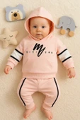 3-18 Ay Erkek Bebek Takımı Mini Zeo 2'li Pembe - 1