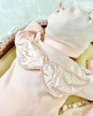 0-3 Ay Melek Kanatlı 5'li Kız Bebek Hastane Takımı Somon thumbnail 2