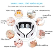 HyMark Servikal Masaj Boyun Omuz USB Şarjlı Masaj Aleti Fizik Tedavi Manyetik Boyun Ağrısı Cihazı - 4