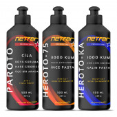 Netfer 3'lü İnce Kalın Pasta Cila Set - 3x500 mL - 1