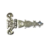 Dekoratif, Sac Tek Kuyruklu Menteşe - 40x68 mm, Küçük, Nikel, 100 Adet - 1
