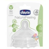 Chicco NaturalFeeling Biberon Emziği 4 Ay+ Akış Ayarlı 2li - 1