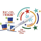 Carioca Renk Değiştiren Sihirli Keçeli Boya Kalemi (9 Renk + 1 Renk Değiştirici Beyaz Kalem) - 3