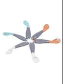 BabyJem Açılı Mama Kaşık Çatal Takımı 703 Gri thumbnail 3