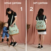 M&Y Holifera Deri Anne Bebek Bakım Sırt Çantası 7260 Siyah thumbnail 7