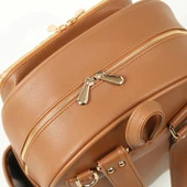 M&Y Dust Deri Anne Bebek Bakım Sırt Çantası 7130 Taba - 4