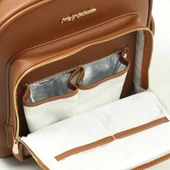 M&Y Dust Deri Anne Bebek Bakım Sırt Çantası 7130 Taba - 5