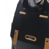 M&Y Holifera Deri Anne Bebek Bakım Sırt Çantası 7260 Siyah thumbnail 3