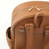 M&Y Dust Deri Anne Bebek Bakım Sırt Çantası 7130 Taba - 3