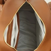 M&Y Dust Deri Anne Bebek Bakım Sırt Çantası 7130 Taba - 6