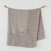 Andywawa AC24329 Triko Bebe Battaniye 100x90 Grey - 1