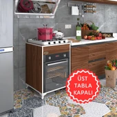 Kenzlife ankastre modülü kabini lantanyum cvz fırın ocak dolabı sabit tabla ayaklı thumbnail 1