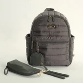 M&Y Puff Anne Bebek Bakım Sırt Çantası 7335 Gri thumbnail 1