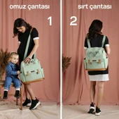 M&Y Holifera Deri Anne Bebek Bakım Sırt Çantası 7260 Taba thumbnail 7