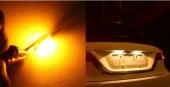 Toyota Auris-Yaris-Corolla  PLAKA LAMBASI TURUNCU LED AMPULÜ thumbnail 4
