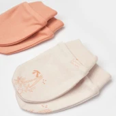 Bibaby Biorganic Hello Safari 2'Li Bebek Eldiven 72224 Ekru Kiremit - 4