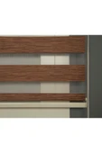 Blind-X Kahverengi Bambu Stor Zebra Perde Balkon Perdesi, Oturma Odası Perdesi (Dayanıklı Alüminyum Kasa) - 2
