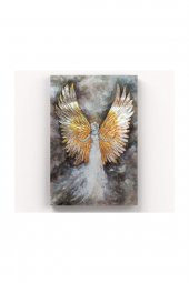 Altın Kanatlı Melek Kanvas Tablo 30 X 40 Cm-1 - 1