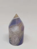 Kalsedon Taşı Kristalize Koleksiyonluk Piramit Uçlu (53006) - 2