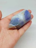 Kalsedon Taşı Kristalize Koleksiyonluk Piramit Uçlu (53006) - 1