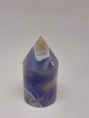 Kalsedon Taşı Kristalize Koleksiyonluk Piramit Uçlu (53006) - 4