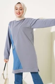 Kot Garni Detaylı Tunik Kayrak Grisi thumbnail 1