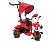 BABYHOPE 125 YUPİ ÜÇ TEKER TENTELİ İTMELİ BİSİKLET(KIRMIZI-SİYAH) - 1
