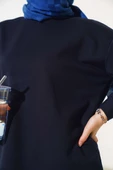 İki İplik Düz Tunik Lacivert thumbnail 4