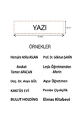 Silver Cep Kaşesi, Elbise İsim Ve Kıyafet, Defter Kitap Kaşesi Anaokulu Kreş Etiket, Öğrenci Kaşesi - 3