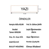 Kişiye Özel Gold (Altın Rengi) Cep Kaşesi, Doktor, Hemşire ,Avukat, Öğretmen Ve Firma Kaşesi - 3