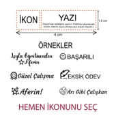 Gold Cep Kaşesi, Elbise İsim Ve Kıyafet, Defter Kitap Kaşesi Anaokulu Kreş Etiket, Öğrenci Kaşesi - 3