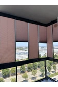 Blind-X Kahverengi Plise Katlanır Cam Balkon Perdesi, Ofis Perdesi, Mutfak Perdesi, Salon Perdesi - 1