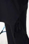 Yanı Bağlamalı Kapüşonlu İkili Takım Siyah thumbnail 4