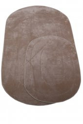 Bonny Home Rixos Vizon 3lü Banyo Halısı Paspası Seti Kaymaz Tabanlı Klozet Takımı - 2