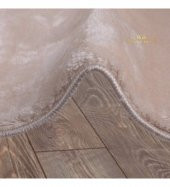 Bonny Home Elite Vizon 120x120 cm Yuvarlak Peluş Banyo Paspası Kaymaz Taban Pufidik Banyo Halısı - 2