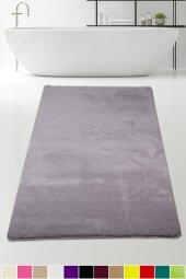 Bonny Home Elite Gri 120x180 cm Peluş Banyo Paspası Kaymaz Tabanlı Pufidik Banyo Halısı Büyük Ebat - 1