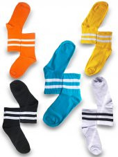 HI-SOCKS DESENLİ RENKLİ 5'Lİ ÇORAP SETİ - 1