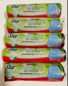 Star Plus Jumbo Boy Çöp Torbası 80X110 Cm 400 gr 10 Adet x 5 Rulo ( Toplam 50 Adet ) - 1