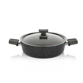 Schafer Savor Yanmaz Yapışmaz 7 Parça Siyah Tencere Seti - 3