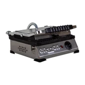 8 Dilim Elektrikli Saf Döküm Tost Makinesi  (Döküm 30x23) - İnoks - 1
