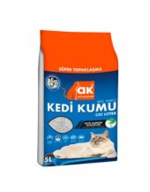 Akkum Aktif Karbon ve Fresh Aloe Vera Kokulu Kedi Kumu 5 L - 1