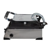8 Dilim Elektrikli Saf Döküm Tost Makinesi  (Döküm 30x23) - İnoks - 5