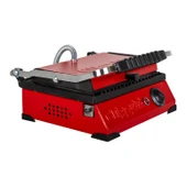 8 Dilim Elektrikli Saf Döküm Tost Makinesi  (Döküm 30x23) - Kırmızı - 1