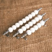 Misket Porselen Görünümlü Kulp Modeli Mobilya Çekmece Mutfak Dolap Kulbu 128 mm thumbnail 1