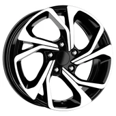R1 Wheels 17 inç 5*114.3 ET40 Parlak Siyah Jant Takımı (2556) - 2