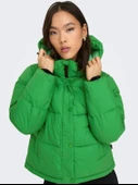 Only Onlann Premium Puffer Jkt Short Otw Kadın Mont thumbnail 4