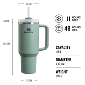 Stanley Stan Adv 40Oz Qnchrh2.O Tm Tumb Shale Termos - 2