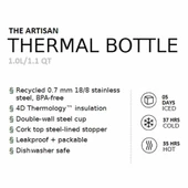 Stanley The Artisan Thermal Bottle 1.0L / 1.1 Qt Black Moon Termos - 5